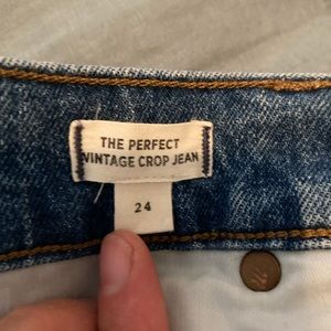 Madewell The Perfect Vintage Crop in Clymber Wash
